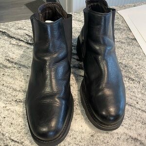 Jesse Max Italian Black Leather Men's Boots